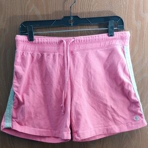 Champion Women's Athletic Shorts in Pink and Gray Size M